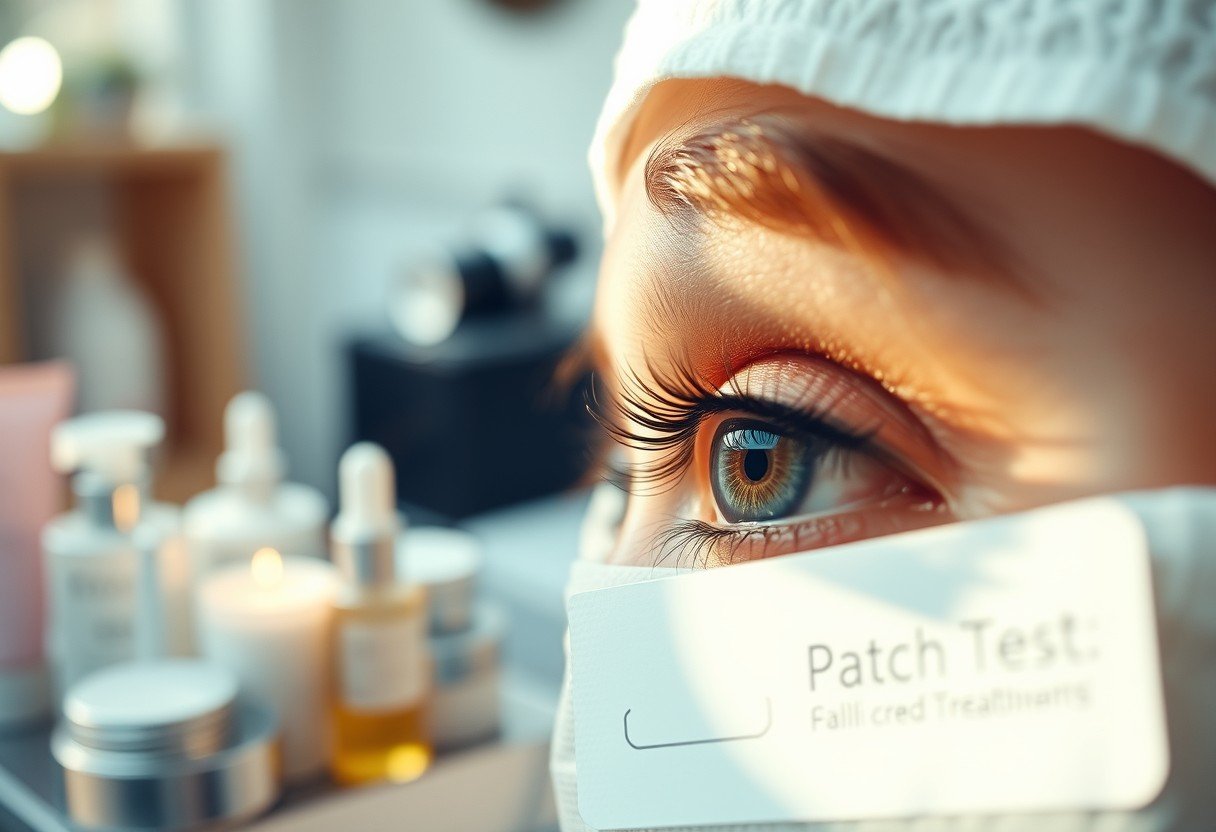 importance of patch tests for eyelash brow treatments yvr | newinbeauty-studios | Kingston beauty Salon